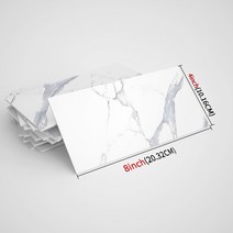 타일 방수 시멘트 욕실 바닥 줄눈 접착제 화장실 접착식 벽지 필 앤 스틱 패널 스티커 비닐 폼 장식 백스플래시 블루 대리석 주방 4 인치 x 8, [02] SJM01, [02] 4X8inchX32PCS