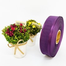 포장 리본 끈 제이제이리본 양단오간디B 7mm 15mm 25mm 40mm 20컬러 ( 길이 45M 90M ) 공단리본, OB13, 7mm(45M)