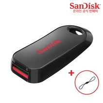샌디스크 USB 메모리 CZ62 대용량 2.0 + USB 고리, 64GB