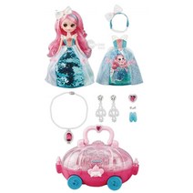 마차 보석함 스팽글 작은머리 마론인형 여아선물 지인아이선물 4살여아선물 애착인형 집콕놀이 인형옷