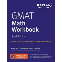 GMAT Math Workbook: Over 300 Practice Questions + Online Paperback, Kaplan Publishing