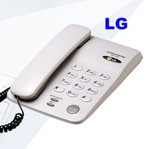 LG지앤텔 유선전화기 가정용 사무실 가게 배달 집 관리실 작업실 착신전환 잘들리는 벨소리큰 전화기, LG GS-460 화이트 : 5개