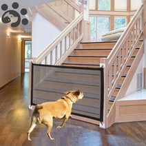 반려동물 안전문 게이트 도어 홈 메쉬 dog 케이지 울타리 접이식 dog gate, 110x75cm