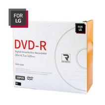 FOR LG DVD-R 16배속 4.7GB [경질슬림/1P-10매], 463188