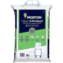 Morton Salt F124700000g Clean ProtectRust Defense Water Softener Pellets 40 Lb Plain 3 Pack, 40 파운드 4 팩, 평야