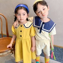 콩지 북유럽풍 세라 상하 원피스 세트