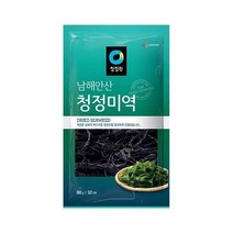 청정원 엄마손맛 맞벌이 우리가족 남해안산 청정 미역 80g(32인분) 국민국 아기국 산모 자취 집밥 간편식 오이냉국 무침 생일 산모 출산 미소장국, 4개
