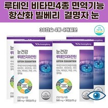 여성 황반색소 루태인 비타민B2 E B6 c 광동 항산화 면역력 결명자 블루베리 포도씨유 작은캡슐 망막 눈