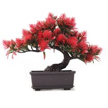 인조 조화 소나무 분재 A타입 컬러 인조나무 인테리어 장식 소품 CN-7100, 핑크