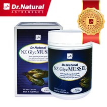 닥터내츄럴 뉴질랜드 초록입홍합 3750mg 360정 초록잎 그린머슬 초록홍합 푸른입 초롱입홍합, 1개
