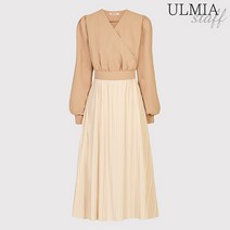 [율미아스탭] 플리츠배색원피스_SKS1OP3470