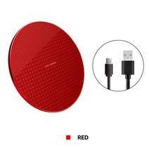 고속 충전 도크 폰 11 X XR XS 8 샤오미 화웨이 OPPO 폰용 Qi 무선 충전기 30W, [03] RED