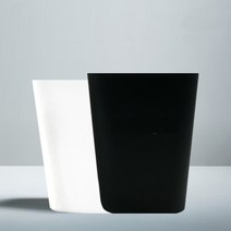 소르디(SORDY) 심플 굽사각 휴지통 블랙 중, 화이트