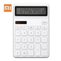 치석제거Xiaomi-LEMO 오리지널 데스크탑 계산기 광전 듀얼 다이브 12 숫자 디스플레이 사무실 금융 비즈, 01 WHITE