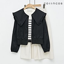 [코인코즈] 러블리 빅 카라넥 베이직핏 크롭 자켓 (IY3SJ1110)