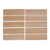 나무판자 합판 미완성 나무 접시 모델 얇은 시트 150x40x6mm 천연 공예 조각 DIY 집 선박 항공기 보트 10 개