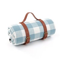 구우스 피크닉 대형 체크 방수 매트 돗자리(200cm x 150cm), 체크블루