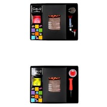 세인트나인 3구 칼라골프공 양말세트 선물용 홀인원기념 골프공선물 비거리, 2in1실리콘버디볼마커, 라바골프티
