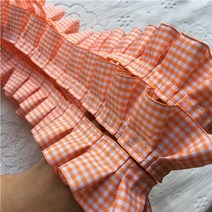 4cm 너비 격자 무늬 주름 천 tulle 레이스 프릴 리본 가장자리 트림 칼라 소파, 사진을 보다, 1야드