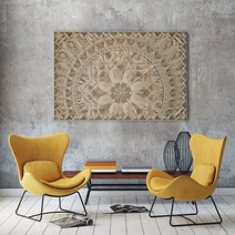 오리엔탈 고전 북유럽 입체우드 벽장식, 120cmx80cm