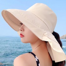 데일리비 언발란스 이중커버 아쿠아 쿨링 여성용 플랩캡 챙모자 휴가 비치 물놀이 계곡 여름모자