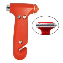 차량망치 탈출도구 비상탈출 차량용안전용품 비상2in 1 비상 탈출 도구 자동차 안전 해머 화재 창 차단기, 02 브라운