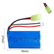 저스트파 7.4V 3000mAh 2S 18650 lipo 배터리 Udi U12A Syma S033g Q1 H100 H101 H102 H103 FT009 rc 보트 모델 부품 EL-, [06] 라벤더