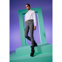 칼 라거펠트 X 카라 델레바인 스키니 데님 팬츠 - 스키니핏 진 - 그레이 데님