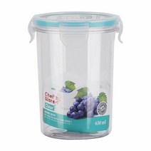 셰프웨어 클리어 밀폐 용기 원형 630ml, 단품