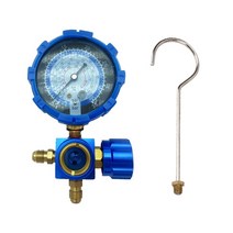 압력계 압력 게이지 에어컨 냉매 매니폴드 진단 충전 도구 H/L R22 R410A R134A R404A, [01] LOW, 1개
