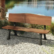 등받이 야외벤치의자 레저 마당 카페벤치, 길이 120cm