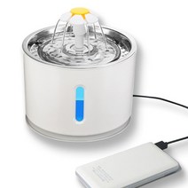 고양이 강아지 스마트정수기 2.4L 자동 급수기 물그릇 펫 반려동물 애견, 단품