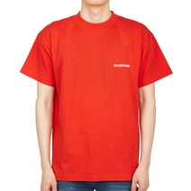 발렌시아가 [발렌시아가] 로고 612965 TMVF4 3168 공용 반팔티셔츠 미디엄핏