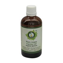알브이 에센셜 퓨어 아르간 캐리어 오일 100ml 3.38oz - 아르가니아 스피노사 순수 및 내추럴 콜드 프레스 100% R V Essential 427563, 100ml (3.38unzen)