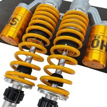 오토바이댐퍼 충격흡수 업소용 보호 커퍼 스프링 쇼바, Ohlins 외부 올 블랙320mm