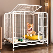 Lazy Dog 크레이트 화장실 통합 Jarre Aero Bull Corgi 전용 고급 개 키우기 강아지 중형 개 야외, 03 Small And Medium Siz, Bold Reinforcement 7
