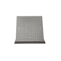 정화조 뚜껑 맨홀 커버 주물 덮개 빗물 방수 공원, J 500x500x40 잎 받침대 있음, 1개