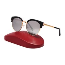 발리 BY7068K 남여공용 라운드 하금테 미러 선글라스