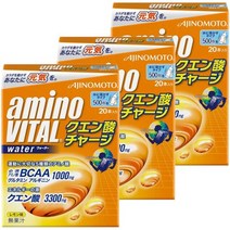 서플리먼트 아미노바이탈 시트르산 차지 워터 20병입×3개 세트 B0087931XY, 원 사이즈_원 컬러, One Size_One Color, 상세 설명 참조0