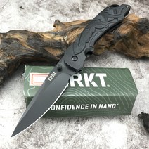 CRKT 1100 Moxie EDC Folding Pocket Knife Military Ourdoor Combat Knives 3.22 Black Blade Edc Forces