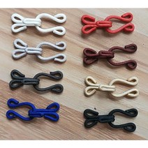 홈패션 부자재 싸개 걸고리 1쌍(2cm) 다양한 색상, 블루