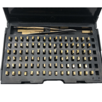 스텐 캔 유압 펀칭기 머신 브랜딩 프레스 코딩 기계, 2mmx4mmx15mm 영어(120단어)
