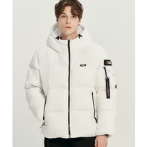 NATIONALGEOGRAPHIC N224MDW720 골든몰 남성 숏기장 구스 후디 다운 점퍼 IVORY, 100