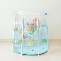 [아기물놀이욕조] 스펀지캡슐 목욕놀이완구 6종, 1세트, 혼합색상