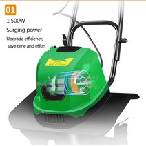 미니경운기 농업용 소형 경작기 다목적 밭갈이 트랙터미니 마이크로 경운기 1500W 전기 경운기 토양 경, 01 220V_02 EU