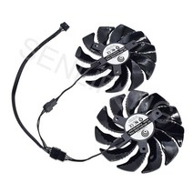 쿨링팬 컴퓨터팬 케이스쿨러기가 바이트 GeForce GTX 1050 Ti RX 480 470 GTX 1060 G1 그래픽 카드 쿨러, 한개옵션0