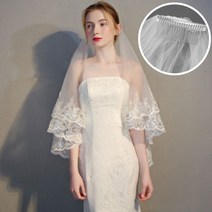 베일 4단 스냅 면사포 브라이덜샤워 셀프웨딩 웨딩 숏