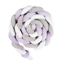 범퍼 침대 패드 아기 가드 토퍼 1.5M/2M 브레이드 매듭 베개 쿠션 유아용 보호대 룸 장식 침구 세트, [01] 2m, [24] 24