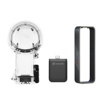 스노쿨링 Insta360 ONE RS / R 다이브 케이스 및 360 렌즈 용 수직 배터리베이스 범퍼, 01 Vertical Bundle