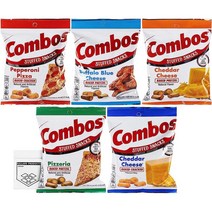 미국직구 각 맛의 5~1봉지 콤보스 클래식 버라이어티 팩 - 체다 크래커 체다 프레첼 페퍼로니 크래커 피제리아 프레첼 버팔로 블루 치즈 - 각각 6.3온스 - 발라드품 가방 함께 번들, 상세참조, 수량
